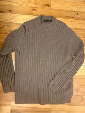jf j.ferrar Men's Ribbed Turtleneck Sweater - Merano Wool (medium)